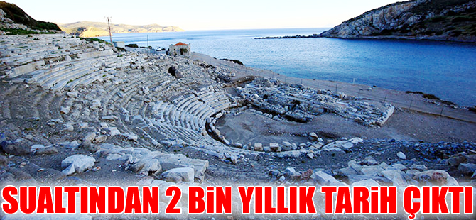 Datça'da su altından 2 bin yıllık tarih çıktı