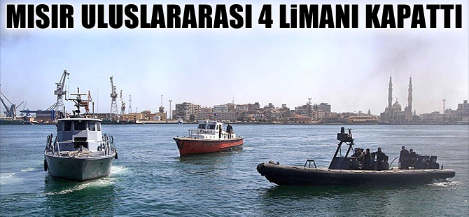 Kum fırtınasından dolayı Mısır'da 4 liman kapatıldı