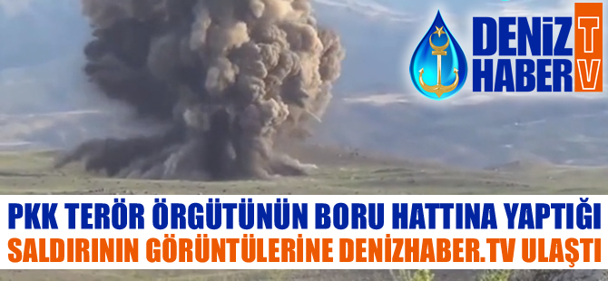 Teröristlerin doğalgaz boru hattına yaptığı saldırının görüntülerine DenizHaber.TV ulaştı