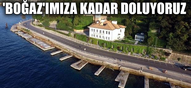 "Çubuklu-Kanlıca sahilinden denize kazıklı  yaya yolu yapılıyor