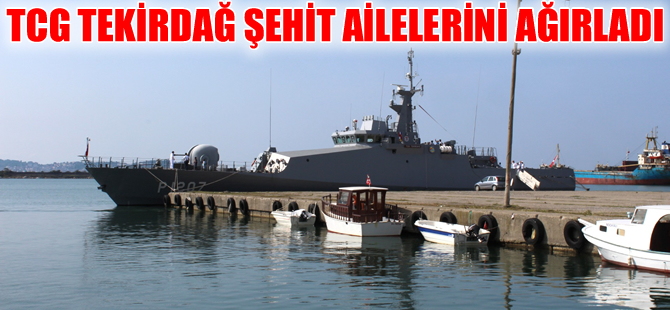 TCG Tekirdağ Karakol Gemisi'ne Ünye'de yoğun ilgi