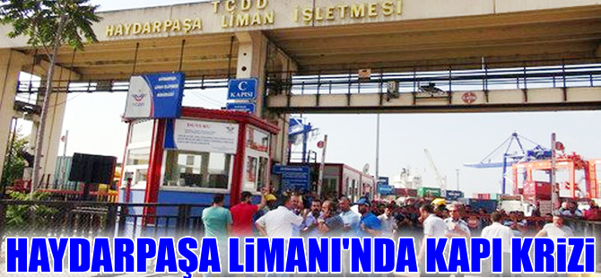 Haydarpaşa Limanı'nda 'Uzak kapı' eylemi