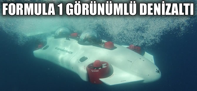 Formula1 aracı görümündeki, 1,5 milyon dolarlık denizaltı