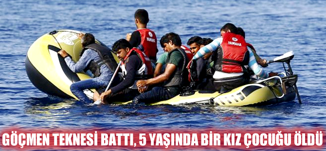 Midilli Adası açıklarında mülteci botu battı, 1 kız çocuğu öldü