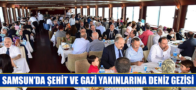 Samsun'da şehit ve gazi yakınlarına deniz gezisi düzenlendi