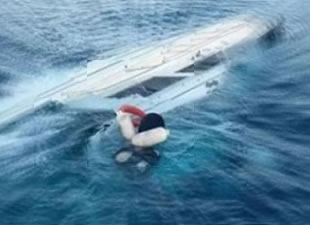 Yalova'da içerisinde 10 kişi bulunan tekne alabora oldu