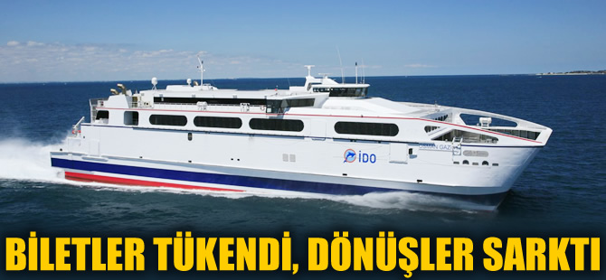 Dönüş biletleri tükendi, İstanbul'a dönüşler sarktı