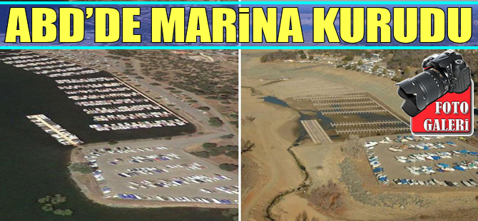 Kaliforniya eyaletindeki Marina tamamen kurudu