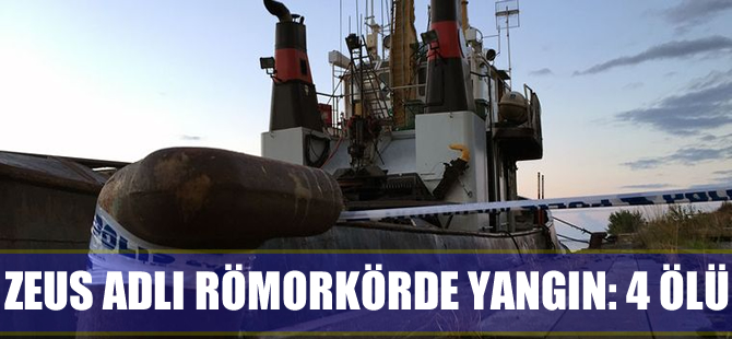 Zeus adlı Römorkörde yangın çıktı: 4 ölü