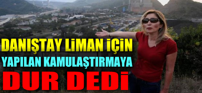 Danıştay Liman için yapılan kamulaştırmaya 'Dur' dedi