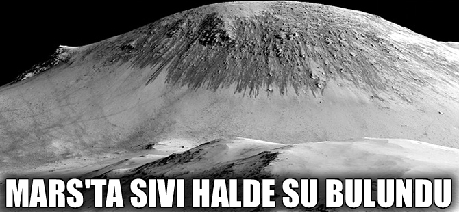 NASA:  Mars'ta akan su olduğuna dair kanıtlar bulundu