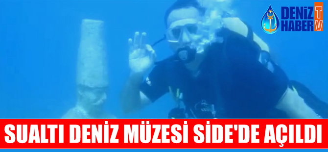 Su Altı Deniz Müzesi Side'de hizmete girdi