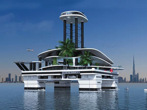 Yüzen yapay ada Kokomo Ailand görenleri şaşırttı