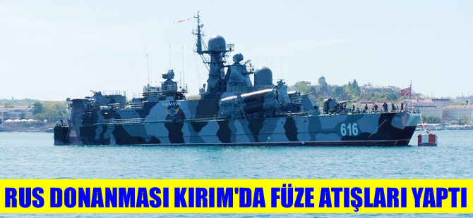 Rus donanması sanki savaş hazırlığında!