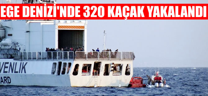 Ege Denizi'nde 320 kaçak yakalandı