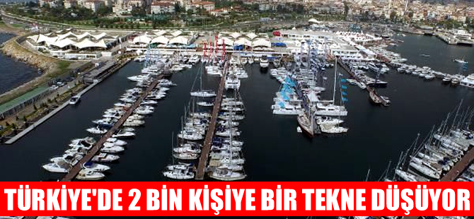 Türkiye'de 2 bin kişiye bir tekne düşüyor