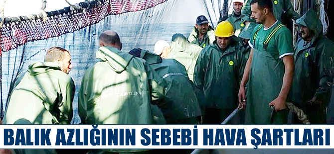 Balıkçılar  balık azlığını hava sıcaklığına bağladı