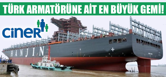 Ciner Denizcilik, M/V HANJIN CZECH isimli konteyner gemisini teslim alıyor