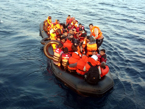 Ege Denizi'nde 9 ayda 60 bin kaçak göçmen kurtarıldı