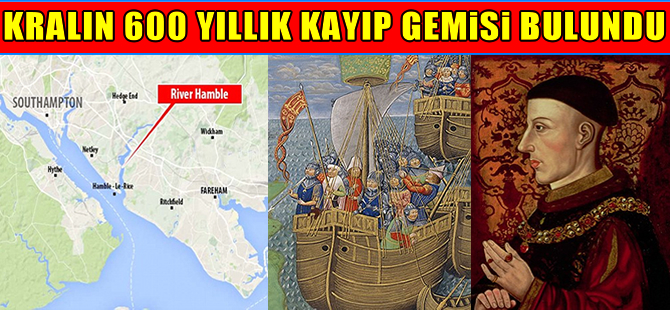 Kral V. Henry’nin 600 yıllık gemisi  çamurun içinde bulundu