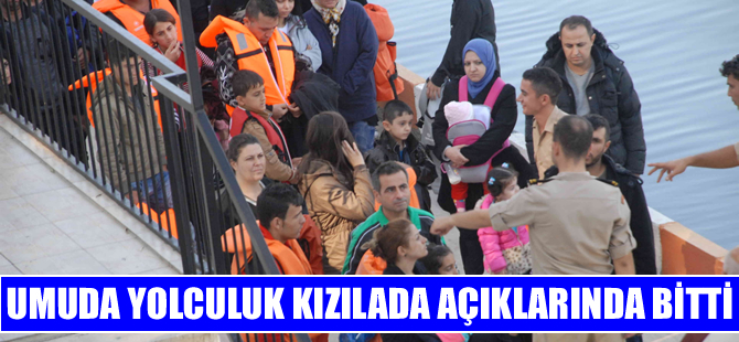 Umuda yolculuk Fethiye Kızılada açıklarında bitti