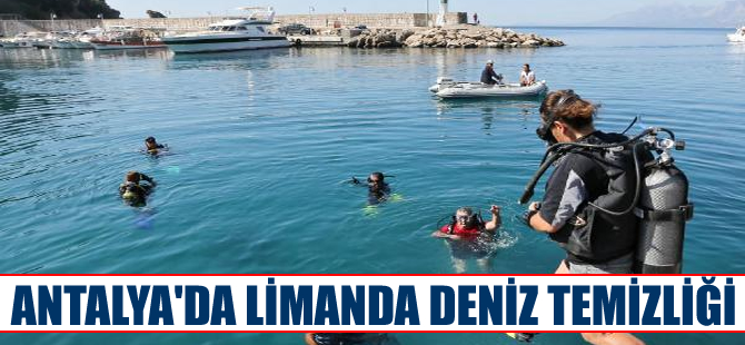 Antalya Kaleiçi Yat Limanı deniz çöplüğüne dönmüş
