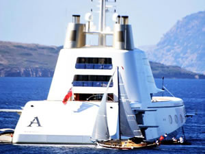 Rus milyarderin denizaltı tasarımlı ultra lüks yatı 'A' Bodrum'da