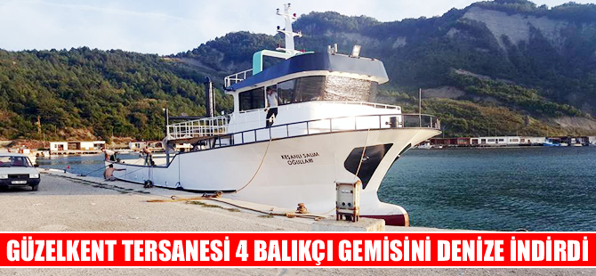 Türkeli Güzelkent Tersanesi 4 balıkçı gemisini suya indirdi