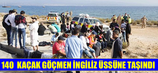 Kıbrıs açıklarında kurtarılan kaçaklar İngiliz üssüne  taşındı