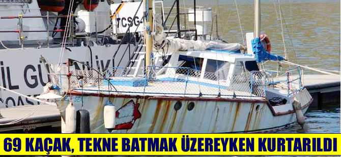 Fethiye'de boğulmak üzere olan kaçakların imdadına Sahil Güvenlik yetişti
