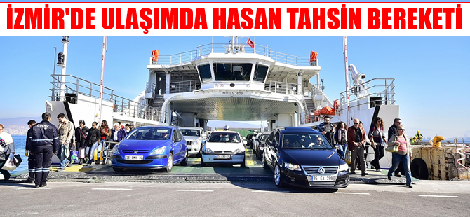 İzmir'de arabalı vapurların taşıdığı araç sayısında büyük artış oldu