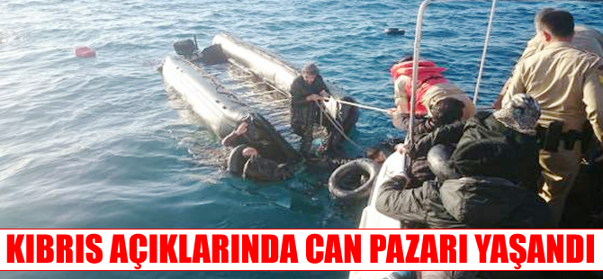 Kıbrıs açıklarında can pazarı yaşandı