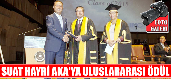 WMU'dan Suat Hayri Aka'ya Seçkin Mezunlar Onursal Ödülü