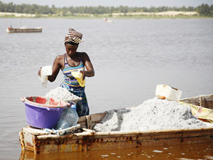 Afrikalı kadınlar ekmeğini "tuzdan" çıkarıyor