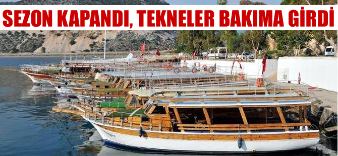 Sezonu kötü kapatan tekneciler, teknelerini tamire aldı