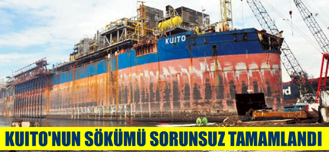 Sökülen KUITO gemisinden 48 bin ton çelik elde edildi