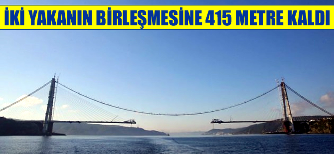 3. Boğaz Köprüsü'nde 923 tonluk en ağır tabliye yerleştirildi