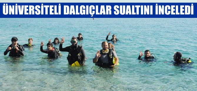 Üniversiteli dalgıçlar Antalya'da sualtı popülasyonunu inceledi
