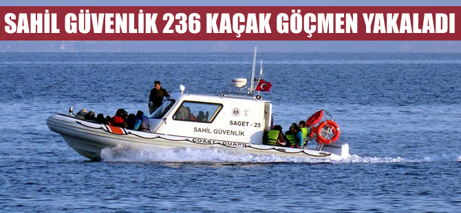 Çanakkale'de 236 kaçak göçmen yakalandı