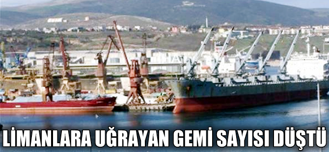 Türkiye'nin limanlarına uğrayan gemi sayısı Ekim'de yüzde 5,3 azaldı