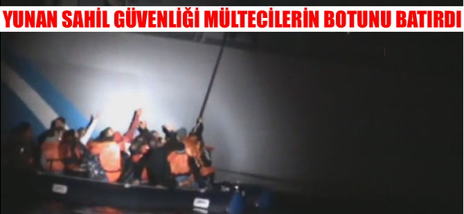 Botları Yunan güvenlik güçlerince batırılan sığınmacıları Türkler kurtardı