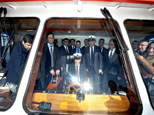 Karakaya Barajı'nda gezi teknesi hizmete girdi