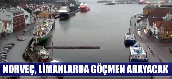 Norveç, limanlara gelen gemi ve feribotlarda göçmen arayacak