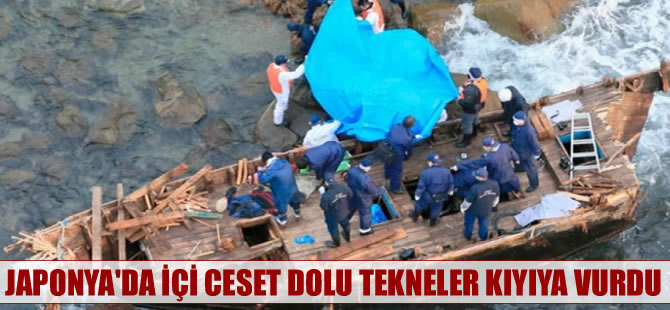 Japonya'da kıyıya vuran teknelerden cesetler çıkıyor