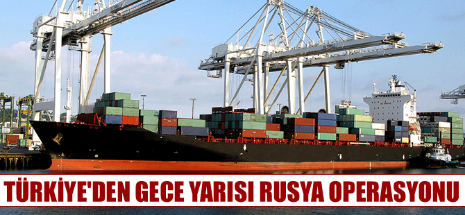 Karadeniz'de gece yarısı ihracat operasyonu: Geminin rotası değiştirildi