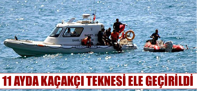 Sahil Güvenlik 11 ayda 60 kaçakçı teknesi ele geçirdi