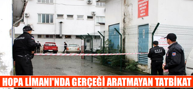 Hopa Limanı'nda gerçeği aratmayan tatbikat