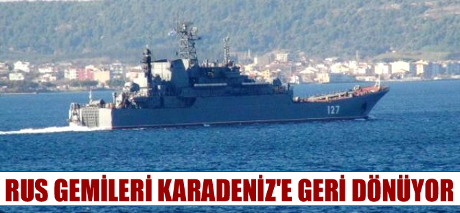 Biri kargo biri askeri iki Rus gemisi Çanakkale Boğazı'ndan geçti