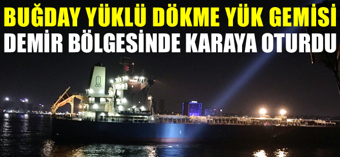 M/V WADI SAFAGA isimli dökme yük gemisi, Zeytinburnu açıklarında karaya oturdu