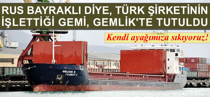 Rusya bayraklı diye Türk şirketinin işlettiği gemi, Gemlik Limanı'nda tutuklandı